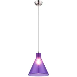 Hänge Leuchte Decken Pendel Lampe Ess Zimmer Beleuchtung Acryl lila
