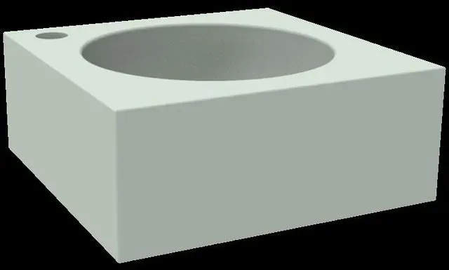 Glassdesign One Aufsatzbecken VetroFreddo - salbei grün
