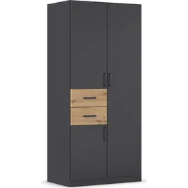 Rauch Drehtürenschrank »Kleiderschrank Schrank Garderobe MAIKA mit Dekor-Front«, 2 Schubladen, in verschiedenen Breiten, Höhen, Farben, MADE IN GERMANY