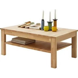 MID.YOU Couchtisch Buche, Holz, Kernbuche, massiv, rechteckig, eckig, 62x44x104 cm, Wohnzimmer, Wohnzimmertische, Couchtische