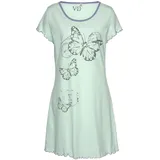 vivance dreams by lascana Nachthemd mit Schmetterling Motiv Grün 56/58