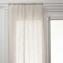 Atmosphera - 2er-Set Vorhänge Fred - Leinen 60x160 cm - Weiß