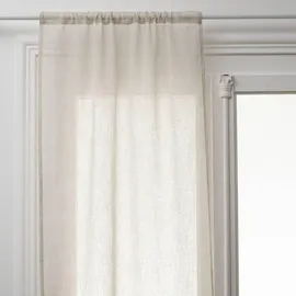 Atmosphera - 2er-Set Vorhänge Fred - Leinen 60x160 cm - Weiß