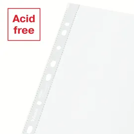 Esselte Prospekthüllen DIN A4 transparent genarbt 0,07 mm, 100 St.