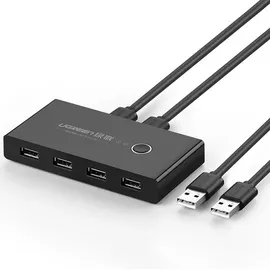 UGREEN USB 2.0 2x4 KVM-Switch Schwarz
