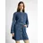 Tom Tailor Jeanskleid Mini Blusenkleid Blau 36