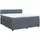 vidaXL Boxspringbett 180 x 200 cm Dunkelgrau