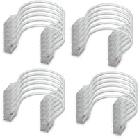 UBIQUITI networks Ubiquiti UniFi Etherlighting Patchkabel Cat6A 24x 0,15 m Weiß – Ultra Slim RJ45 Netzwerkkabel mit 10 Gbit/s, PoE++ und Etherlighting (UACC-Cable-Patch-EL-C6A-0.15M-W)
