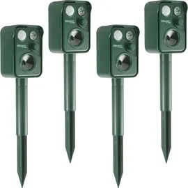 ideoon garden Ultraschall Tiervertreiber 4er-Set