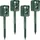 ideoon garden Ultraschall Tiervertreiber 4er-Set