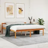 Seniorenbett Wachsbraun 160x200 Cm Massivholz Kiefer