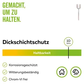 GAH Alberts Alberts U-Pfostenträger 71-161 mm/110/250/70 mm Verzinkt