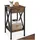 Tectake Beistelltisch Braun Stahl 35 x 70,5 cm