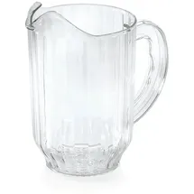 Was Wasserkanne Krug, Wasserkrug, Glaskrug mit Eislippe aus Polycarbonat, 1,8 ltr