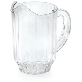 Was Wasserkanne Krug, Wasserkrug, Glaskrug mit Eislippe aus Polycarbonat, 1,8 ltr