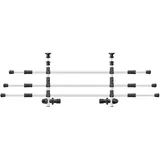 Trixie Auto-Gitter verstellbar 96–163 cm Silber/Schwarz