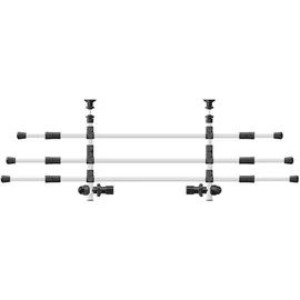 Trixie Auto-Gitter verstellbar 96–163 cm Silber/Schwarz