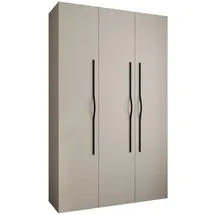 abiks möbel Drehtürenschrank COMO 150 x 245,5 x 50 cm Schwarz