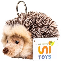 Uni-Toys - Igel mit Schlüsselanhänger - 13 cm (Länge)