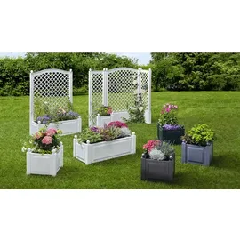 KHW Rankgitter 43 x 6 x 140 cm Weiß