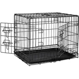 Dibea lionto Hundetransportkäfig Hundetransportbox Tiertransportbox Hundebox, (M) 61x44x51 cm schwarz