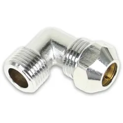 Quetschverschraubung verchromt Winkelverschraubung AG (Ausführung: 3/8''AG - 10 mm)