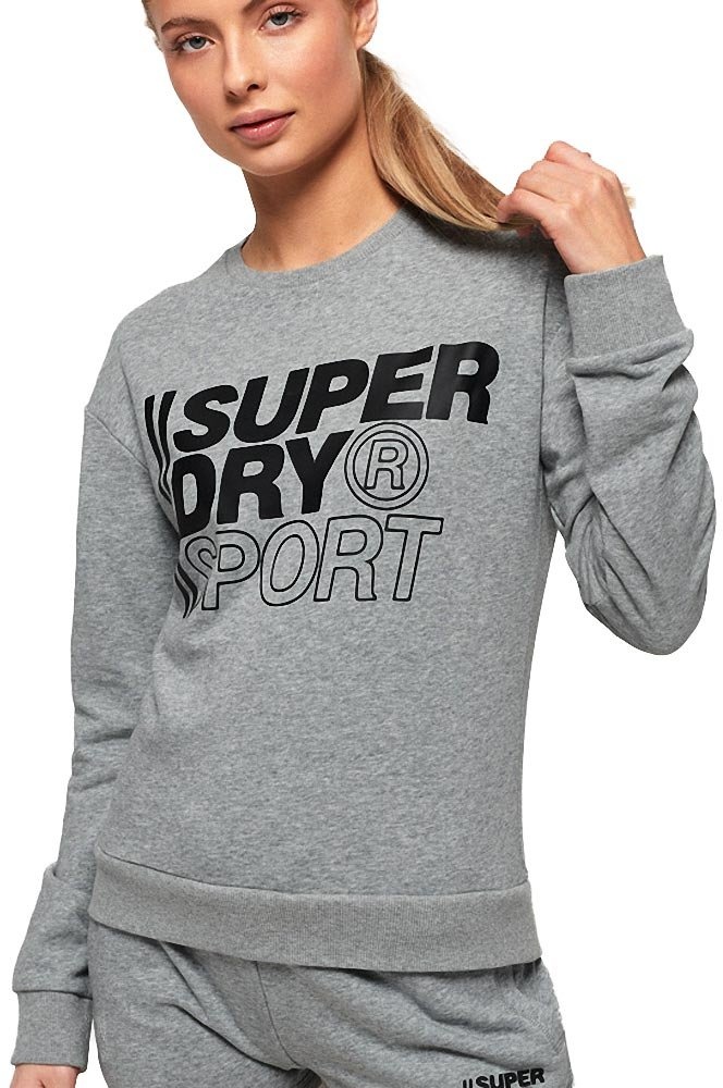 Superdry Core Sport Sweatshirt mit Rundhalsausschnitt für Damen, Gr. 12