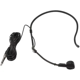 Ohrbügelmikrofon, Tragbares Kabelgebundenes Headset-Mikrofon, Ergonomisches, Dynamisches Mikrofon mit 6,35-mm-Schnittstelle, 5 M Langes Kabel, für TV-Show-Moderatoren, Rundfunkanstalten, Sänger