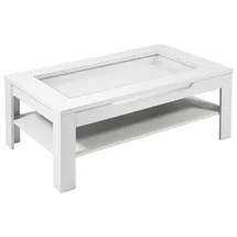 byLIVING Ralph Weiß Glas 110 x 43 x 67 cm