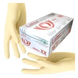 Sfm ® BIOLIMES : L Latexhandschuhe puderfrei texturiert weiß (1000)