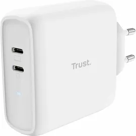 Trust Maxo 65W Dual USB-C-Ladegerät, Weiß