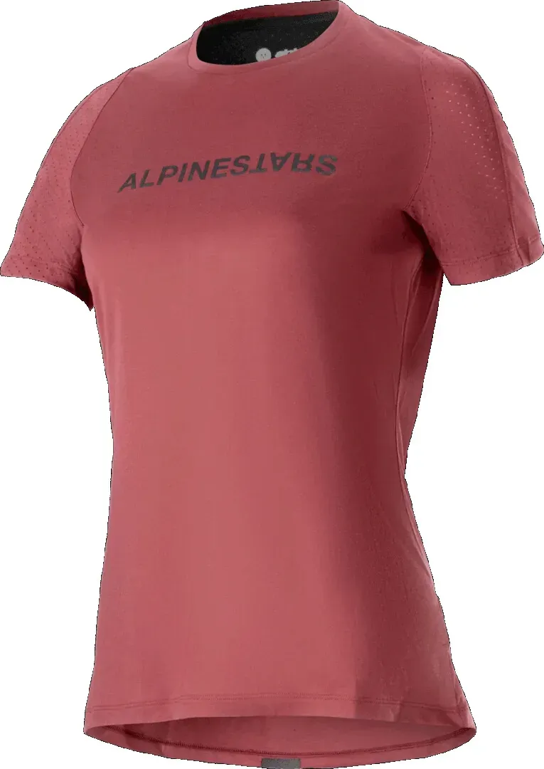 Alpinestars Stella A-Dura Dri Switch Dames fietsshirt met korte mouwen, rood, XS Voorvrouw