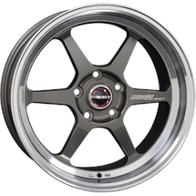 Borbet DB8GT 9.5x18 ET30 5x100 64,1, graphite rim polished