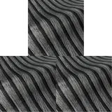 WALLCOVER Tapete Holzoptik Schwarz Grau Vliestapete Akustikpaneele Holzwand 3D Effekt Skandi Holzpaneele Natur Optik Modern Holzwand 10,05 m x 0,53 m Made in Germany (Packung mit 3)