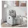vidaXL Relaxsessel Hellgrau Stoff 88 x 97 x 0 cm Grau mit Liegeposition