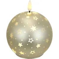 I.GE.A. Kugel-Kerze B 10 cm 12 cm gold