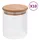 vidaXL Vorratsglas mit Bambusdeckel 600 ml 10 St.