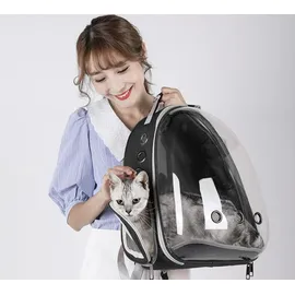 purlov Haustier Rucksack 10 kg Schwarz
