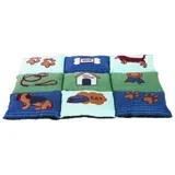 Trixie Hundedecke Patchwork 80 x 55 cm blau/grün