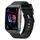 knauermann Neo 2 Band 44 mm Schwarz Silikonarmband Schwarz