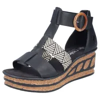 Rieker Keilsandalette in schwarz | Gr.: 40