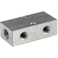 Riegler Verteilerleiste, Abgänge beidseitig, 2 x 1/8, 6 +