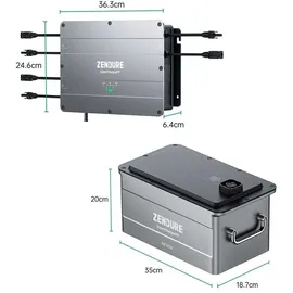 Zendure SolarFlow Set 7,68 kWh 4 x AB2000 inkl. Hub2000
