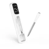 INKBIRD Grillthermometer Bluetooth Mini Funk-Fleischthermometer, IP67 wasserdicht, BBQ-Thermometer mit °C/°F Umschaltung weiß