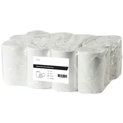 All Care Putzrolle mini | kernlos | Zellstoff | 2-lagig | 24 Putztuchrollen | weiß