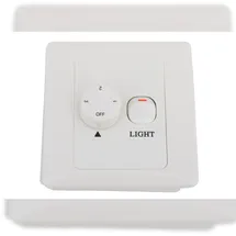 LUCCI Wandschalter für Deckenventilator mit Licht 2 Blenden