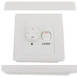 LUCCI Wandschalter für Deckenventilator mit Licht 2 Blenden