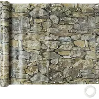 Tectake Balkonverkleidung 600 x 90 cm grau Kunststoff