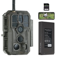 GardePro E8P Max Wildkamera WLAN, Wiederaufladbare 8000mAh Batterie, integrierte SD Karte, 48MP 1296P, E8PMB Wildtierkamera mit bewegungsmelder nachtsicht, Handyübertragung