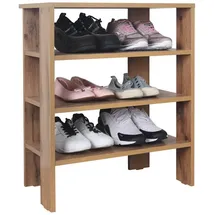 Ricoo Schuhregal 3 Ebenen 1-tlg. 40 x 30 x 100 cm Beige